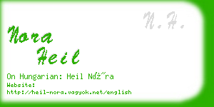 nora heil business card